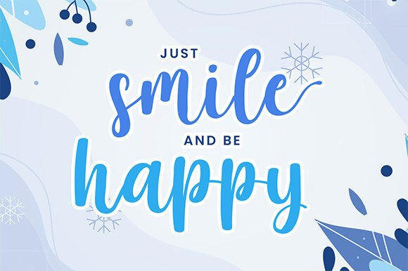 Christmas Everyone Font PNG with transparent background - Preview 2