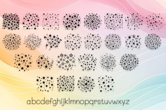 Cluster Stars Font - Preview 2