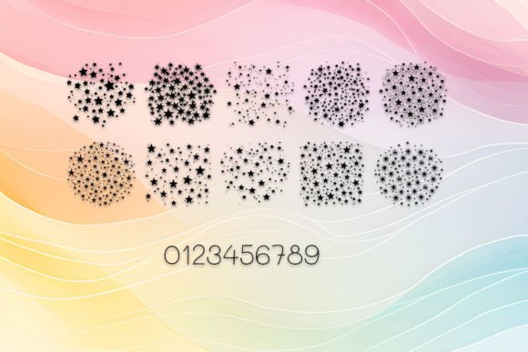 Cluster Stars Font - Preview 3