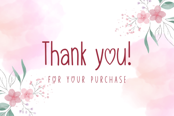 Cute Valentine Font PNG with transparent background - Preview 4