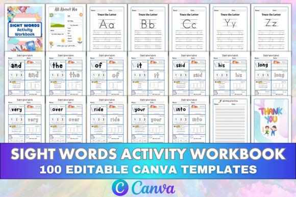 Editable Sight Words Activity Workbook