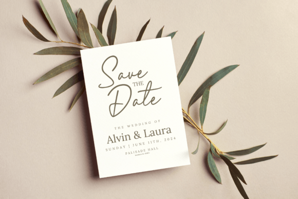 Elegant Lady Font PNG with transparent background - Preview 5