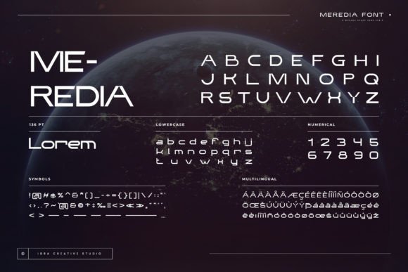 Meredia Font PNG with transparent background - Preview 3