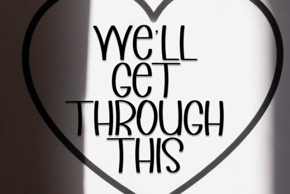 Mighty Heart Font PNG with transparent background - Preview 2