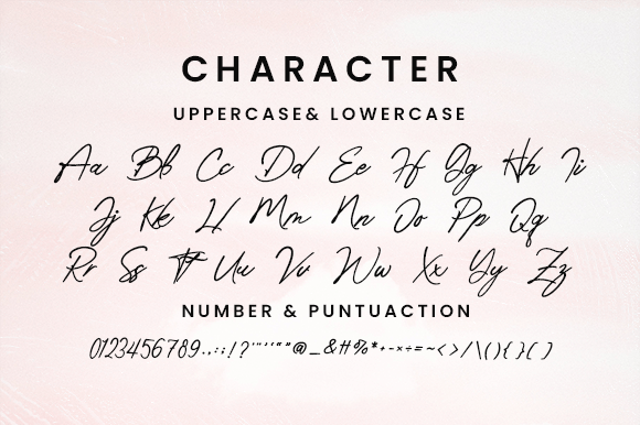 Romantic Ending Font PNG with transparent background - Preview 5