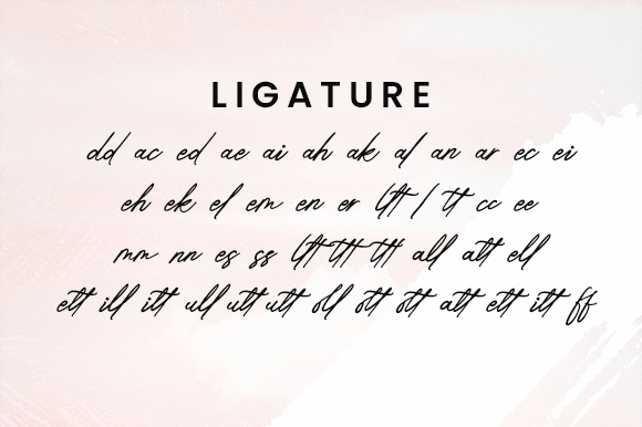 Romantic Ending Font PNG with transparent background - Preview 6