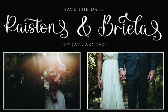 Agatha Script Font - Preview 1