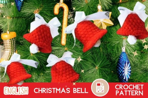 Crochet Christmas Bell Toy Pattern