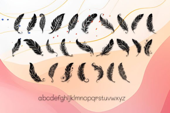 Freedom Maori Feathers Font - Preview 2