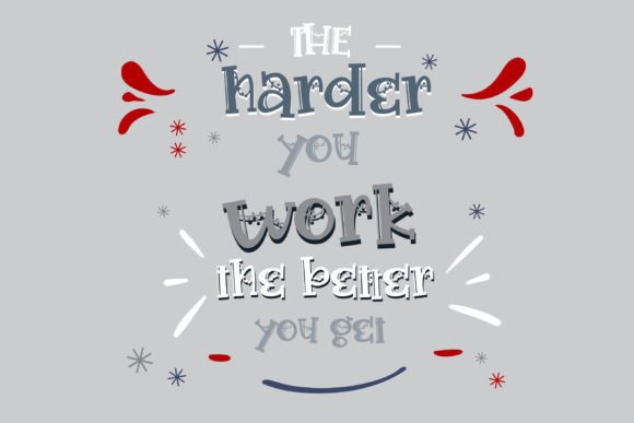 Holiday Garland Font PNG with transparent background - Preview 1