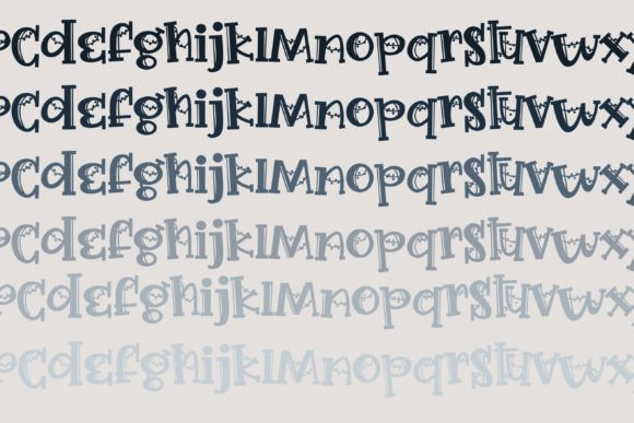 Holiday Garland Font PNG with transparent background - Preview 3
