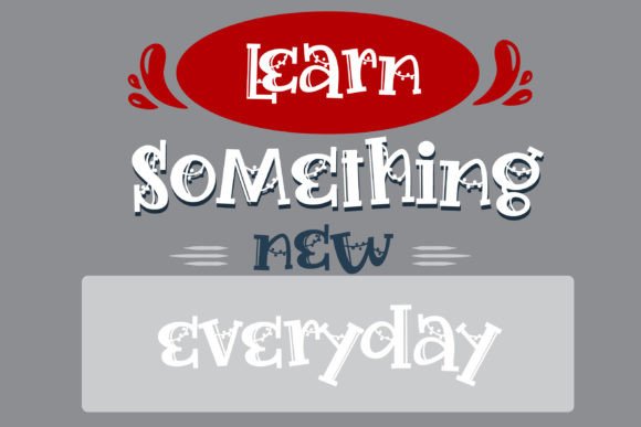 Holiday Garland Font PNG with transparent background - Preview 4
