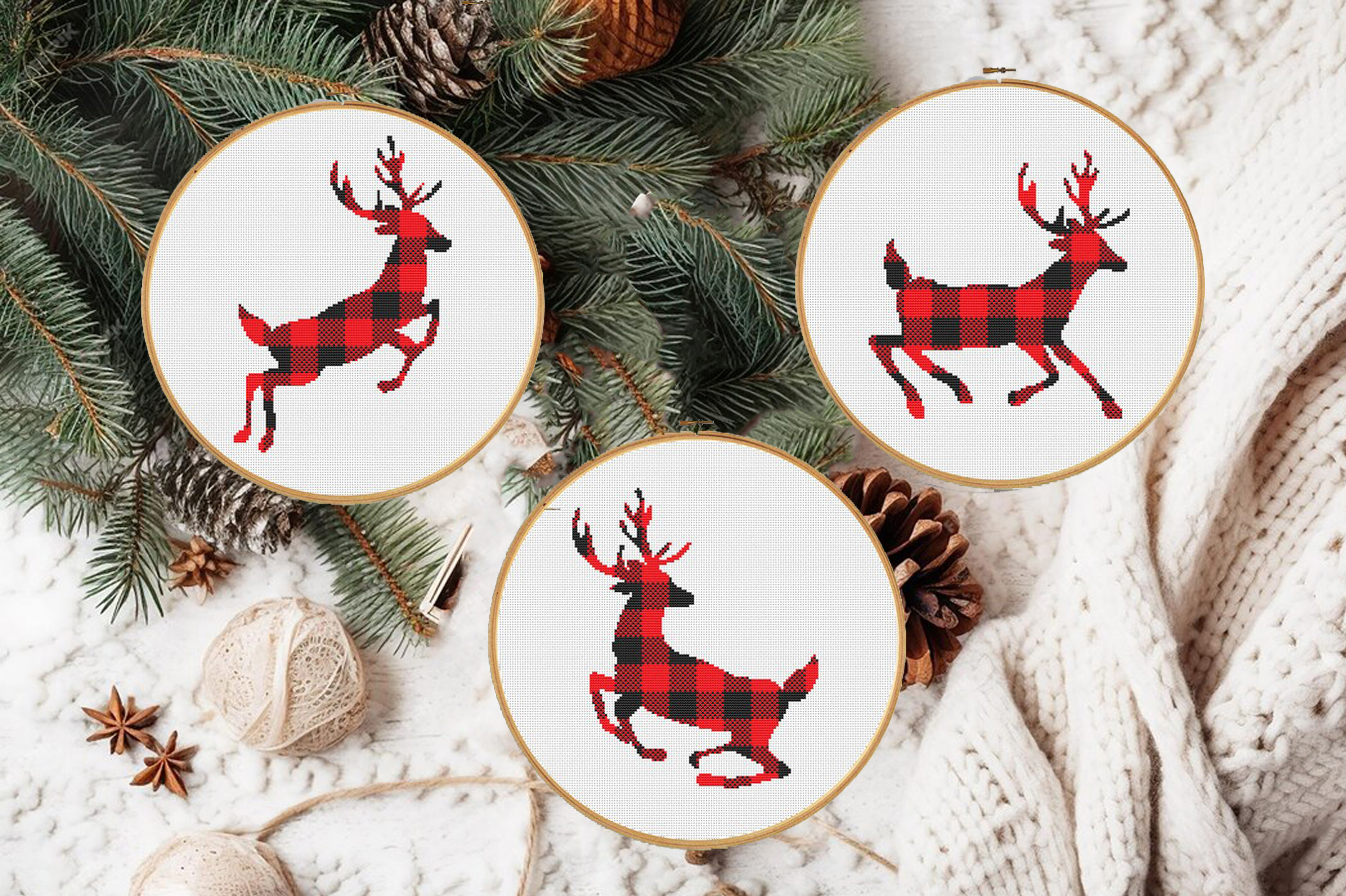 Lumberjack Christmas Cross Stitch Charts
