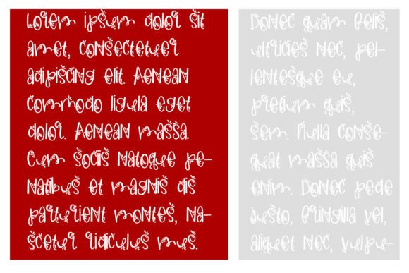 Raspberry Merry Font PNG with transparent background - Preview 2