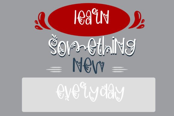 Raspberry Merry Font PNG with transparent background - Preview 4