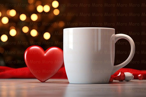 Valentines Coffee Mug Mockup Graphics