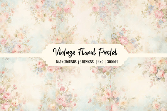 Vintage Floral Pastel Backgrounds
