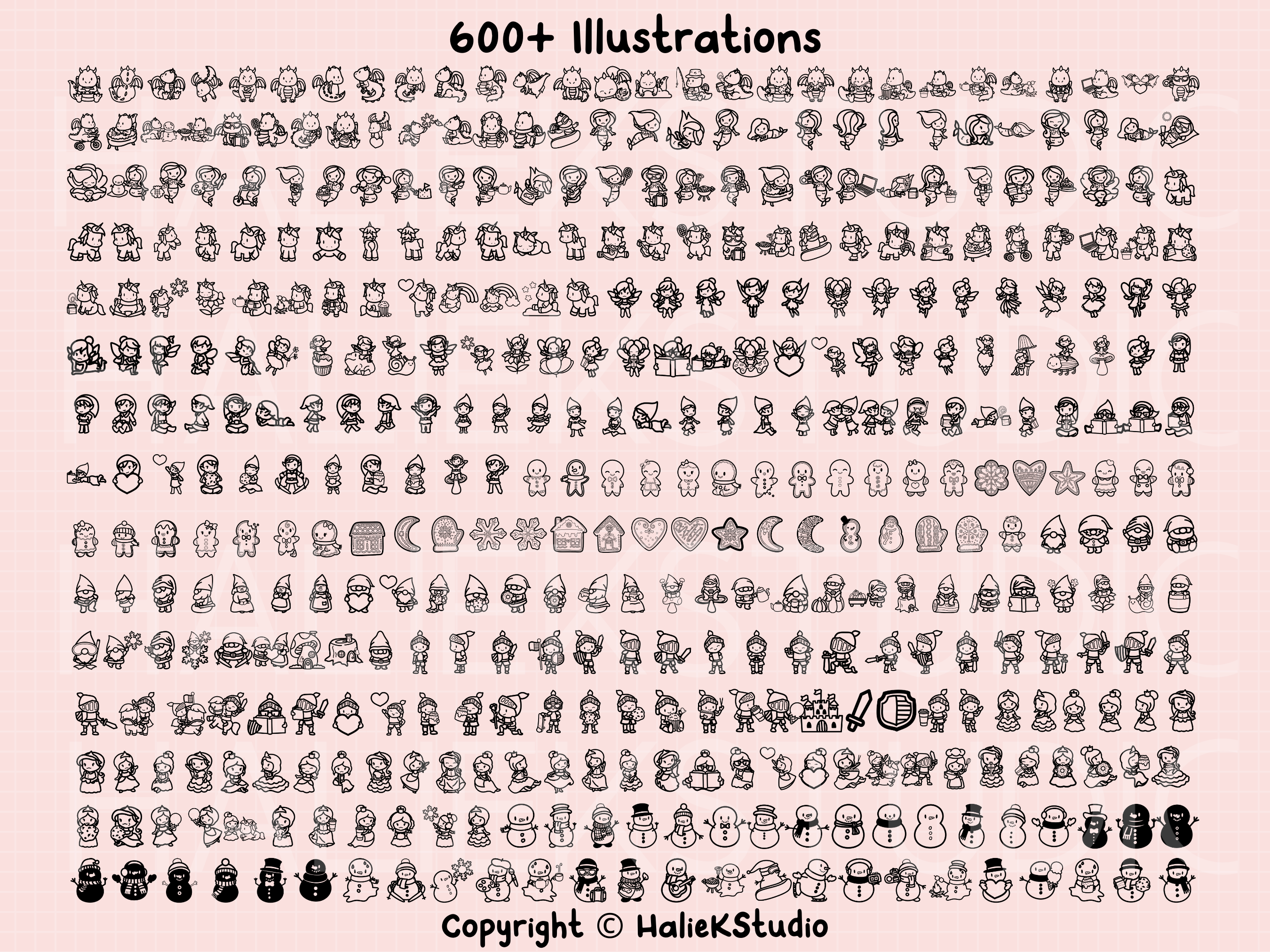 600+ Storybook Character Stamp Brushes - photo 2