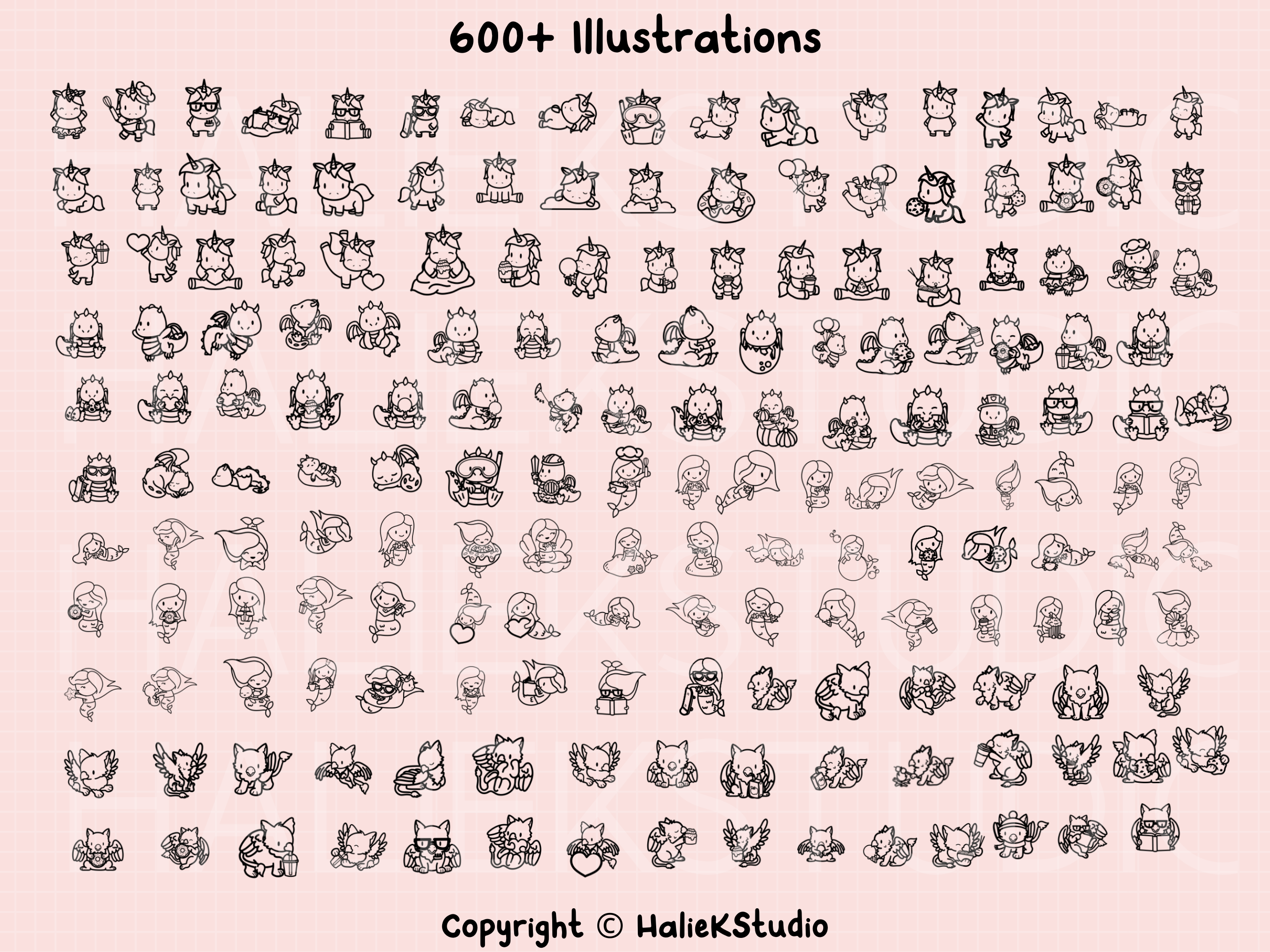 600+ Storybook Character Stamp Brushes - photo 3