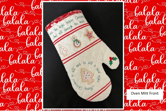 Christmas Oven Mitt-Adult Size