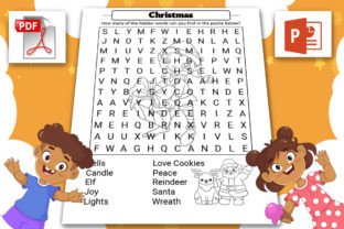 Christmas Word Search Puzzle for Kids Graphic by BRUX Studio · Creative ...
