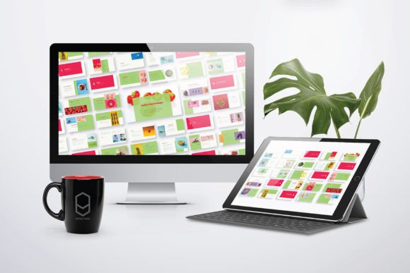 Preview of Colorful Healthy Food Presentation food presentation template
