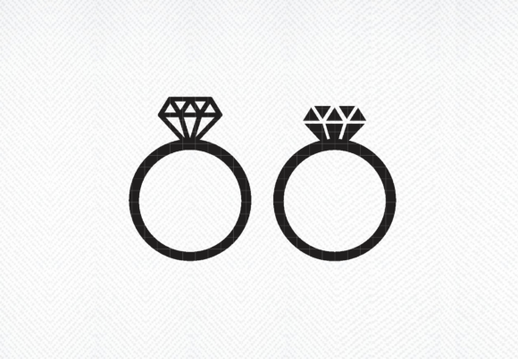 Diamond Ring Svg, Wedding Ring Svg, Png