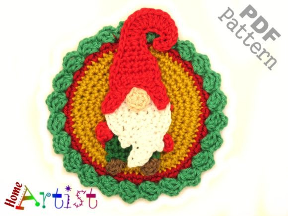 Gnome Crochet Patch