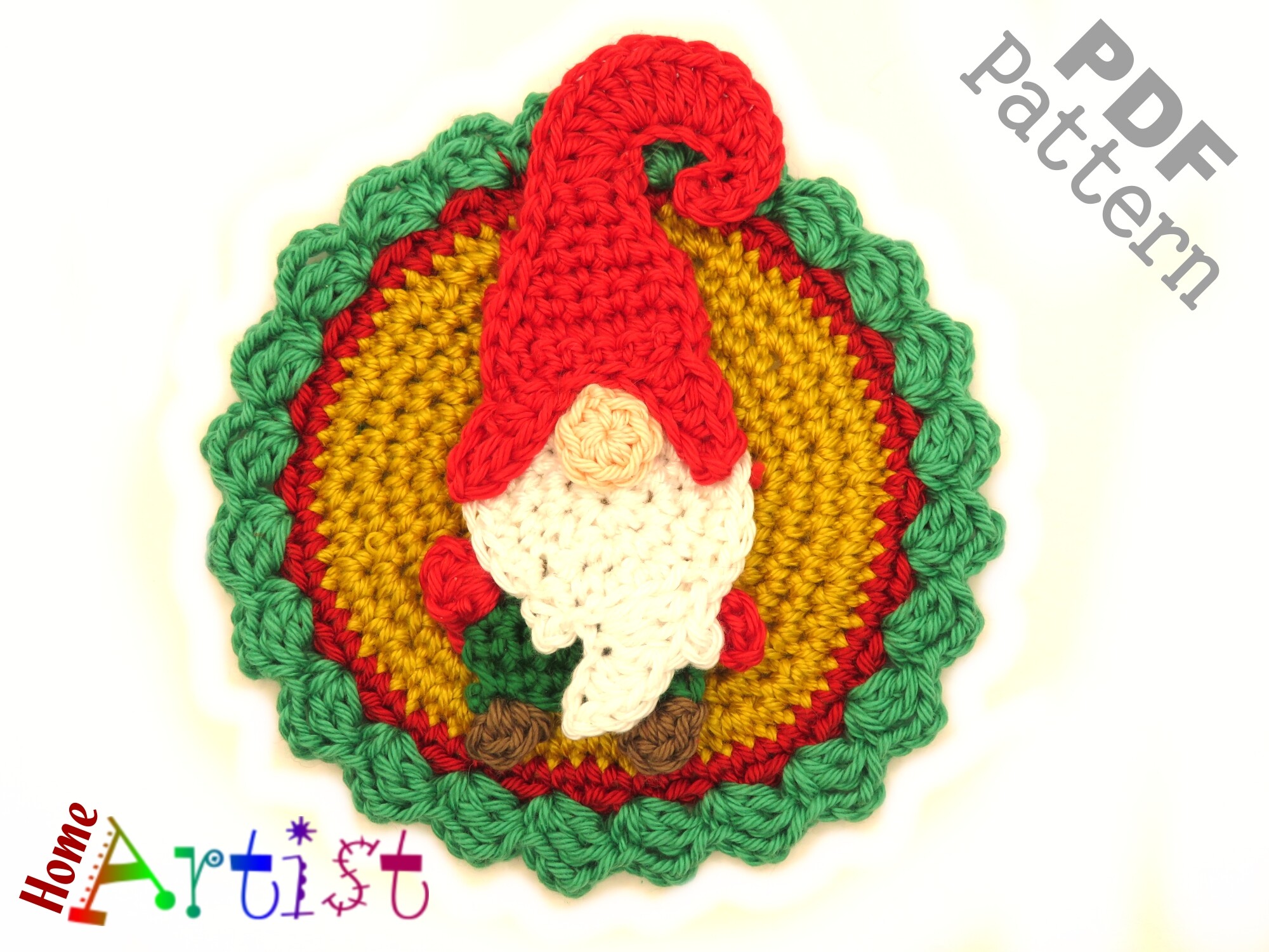 Gnome Crochet Patch