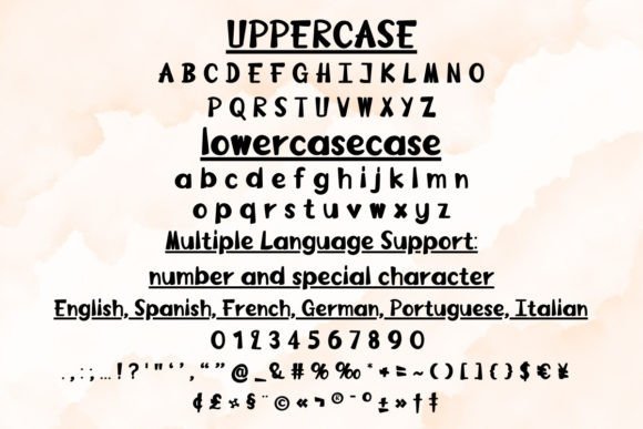 Groovy Era Typeface Font PNG with transparent background - Preview 4