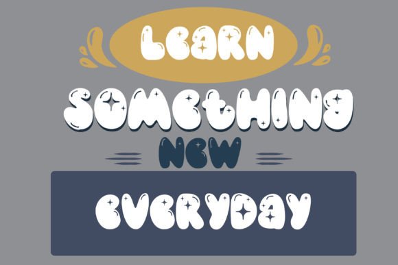 Hippy Holidays Font PNG with transparent background - Preview 5