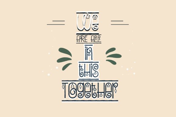 Holiday Border Font - Preview 1