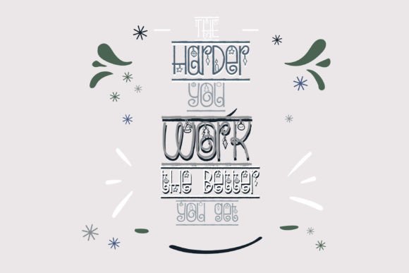 Holiday Border Font - Preview 2