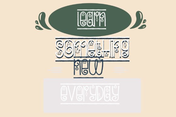 Holiday Border Font - Preview 5