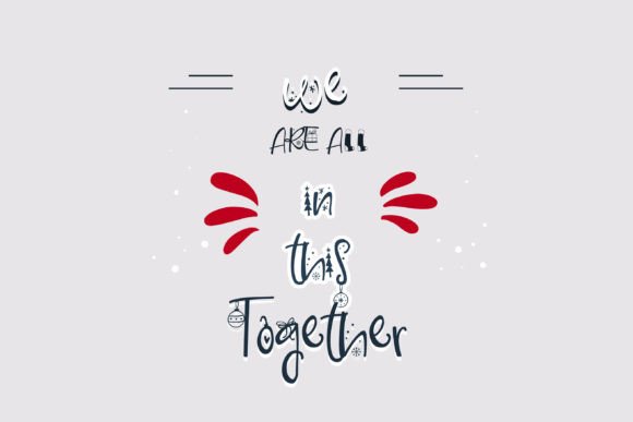 Iridescent Mistletoe Font PNG with transparent background - Preview 1
