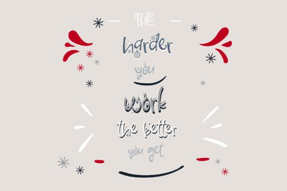 Iridescent Mistletoe Font PNG with transparent background - Preview 2