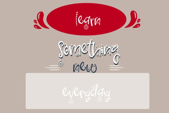 Iridescent Mistletoe Font PNG with transparent background - Preview 5