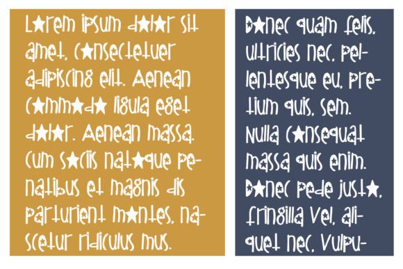 Oh Little Star Font PNG with transparent background - Preview 3