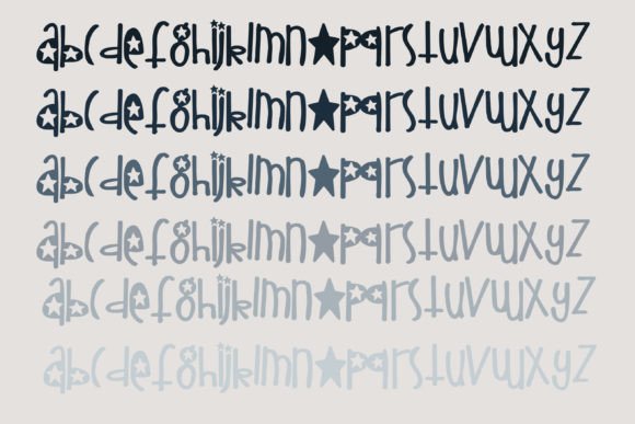 Oh Little Star Font PNG with transparent background - Preview 4