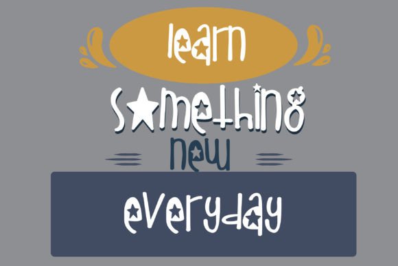 Oh Little Star Font PNG with transparent background - Preview 5