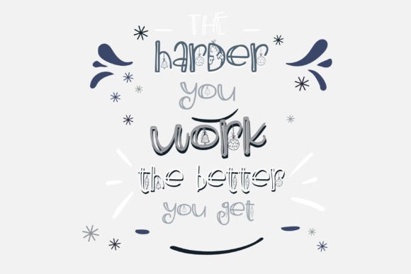 Oogety Ornament Font PNG with transparent background - Preview 2