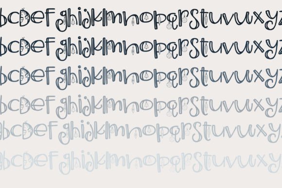 Oogety Ornament Font PNG with transparent background - Preview 4