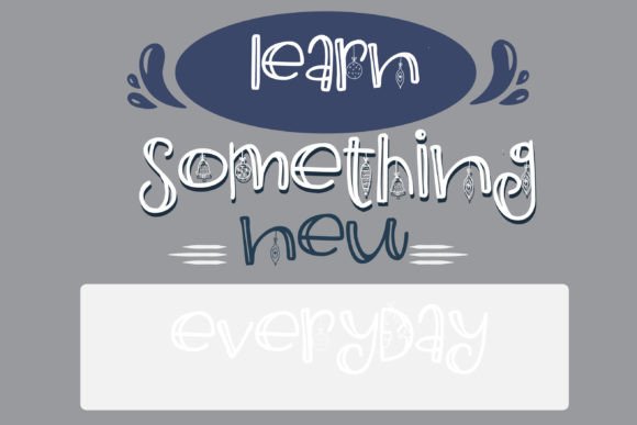 Oogety Ornament Font PNG with transparent background - Preview 5