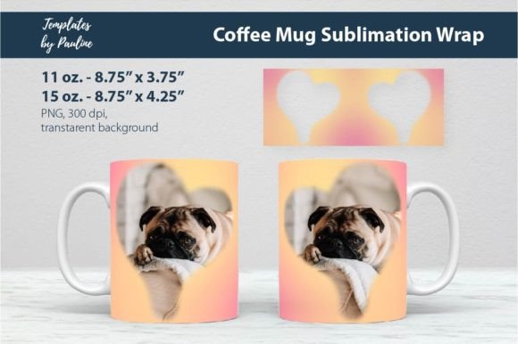 Pastel Pink Yellow Blue Photo Mug Wrap Graphics