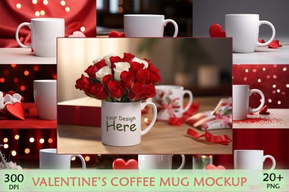 Valentines Coffee Mug Mockup Bundle Bundles