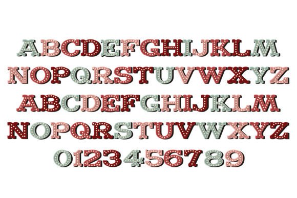 Christmas Circus Font PNG with transparent background - Preview 5
