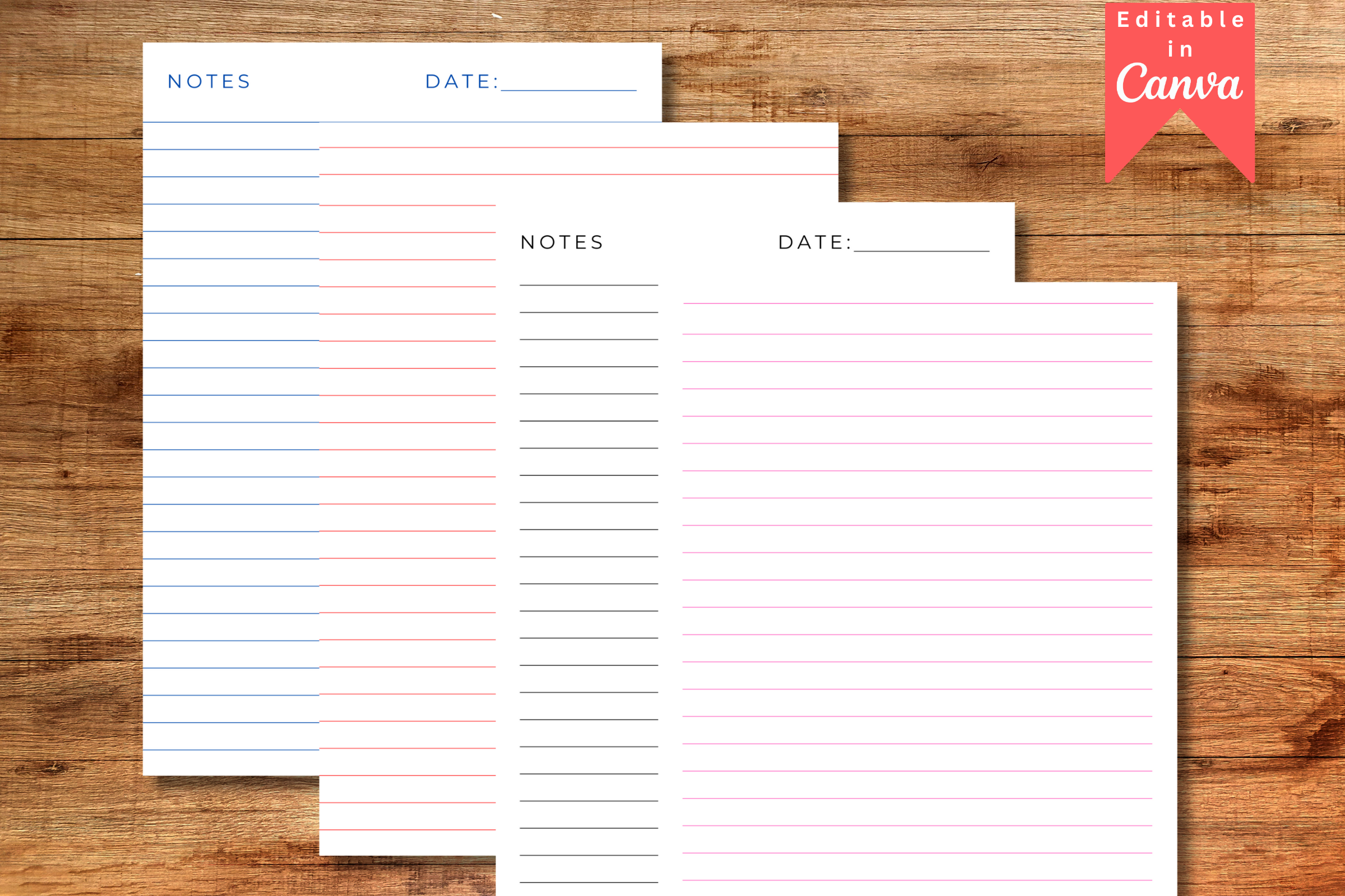 Notes Lamina Chroma Notes Lined Page Graphic by The Grateful Studio · Creative Fabrica
