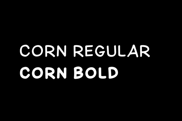 Corn Font - Preview 1