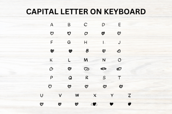 Heart Font - Preview 1
