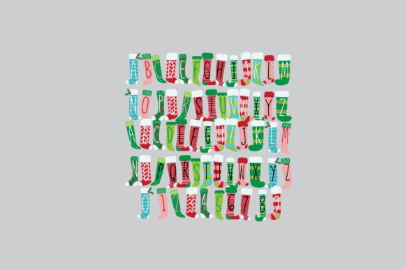 Long Stockings Font PNG with transparent background - Preview 1